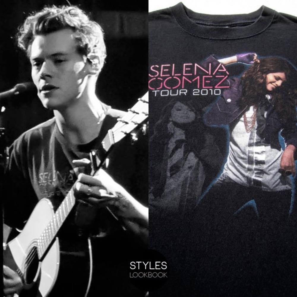Selena Gomez Vintage 2010 A Year Without Rain Tour Shirt as seen on Harry Styles